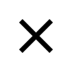 An icon of a circle with a diagonal X inside, indicating close or cancel.