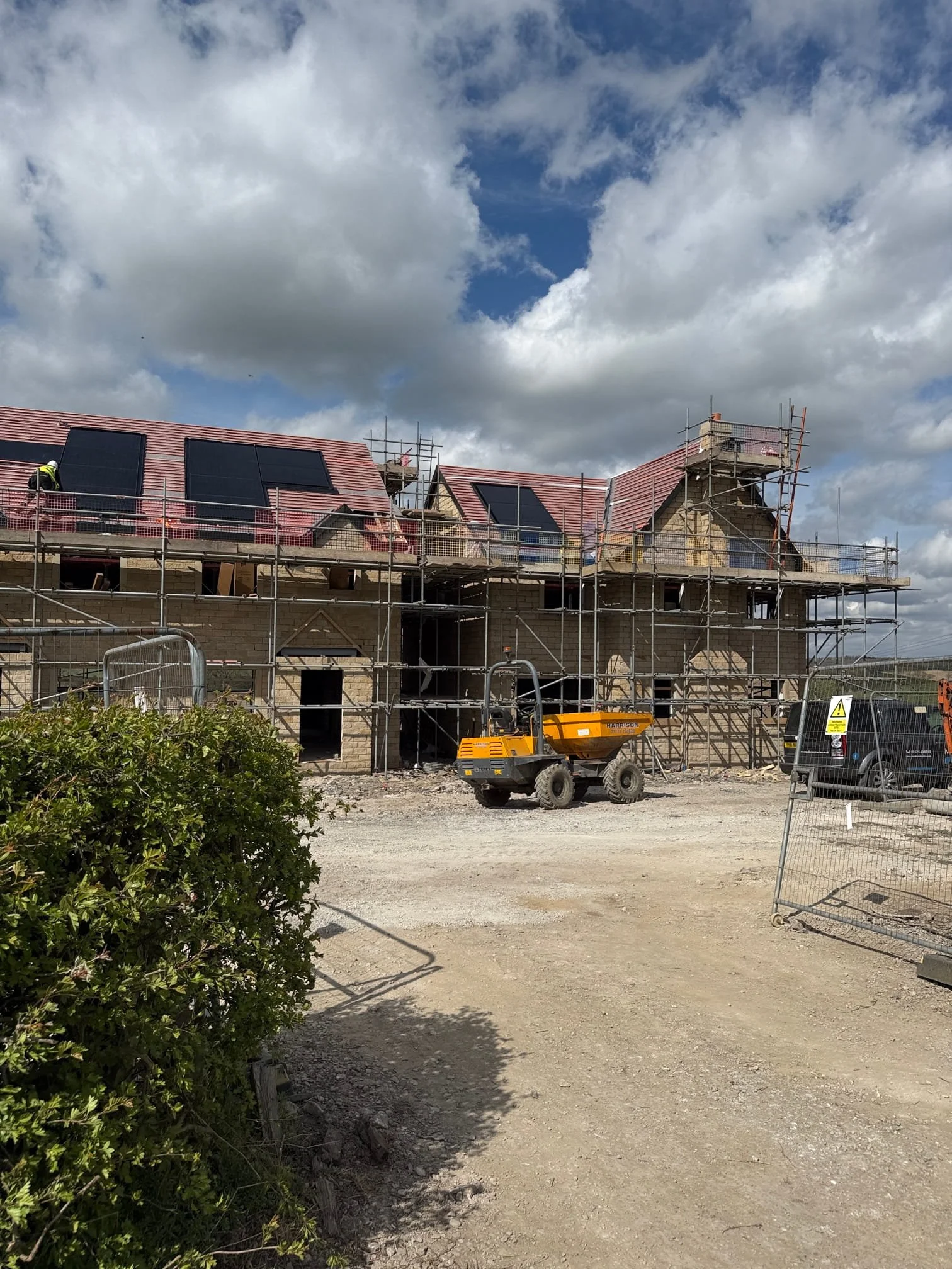 Programme, access and site delivery of solar equipment by P4 solar in Yorkshire