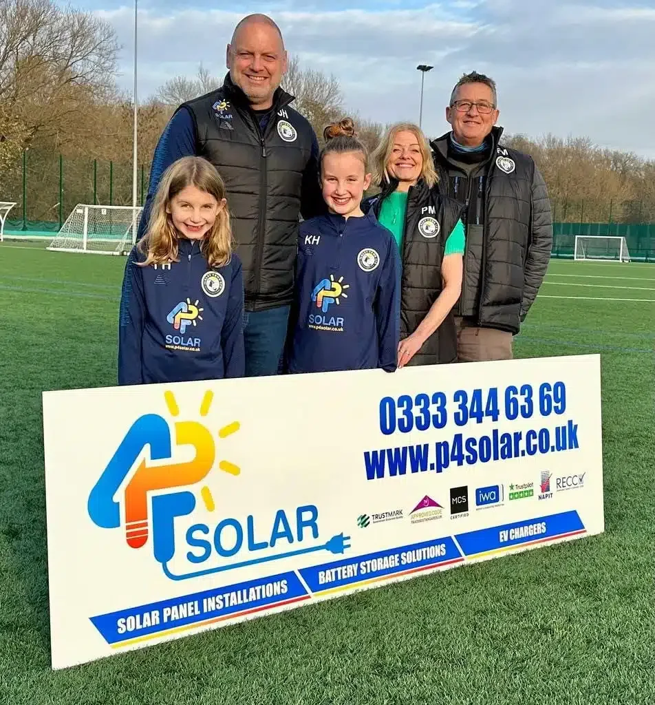 P4 Solar Sponsors Ilkley Town AFC Training Tops