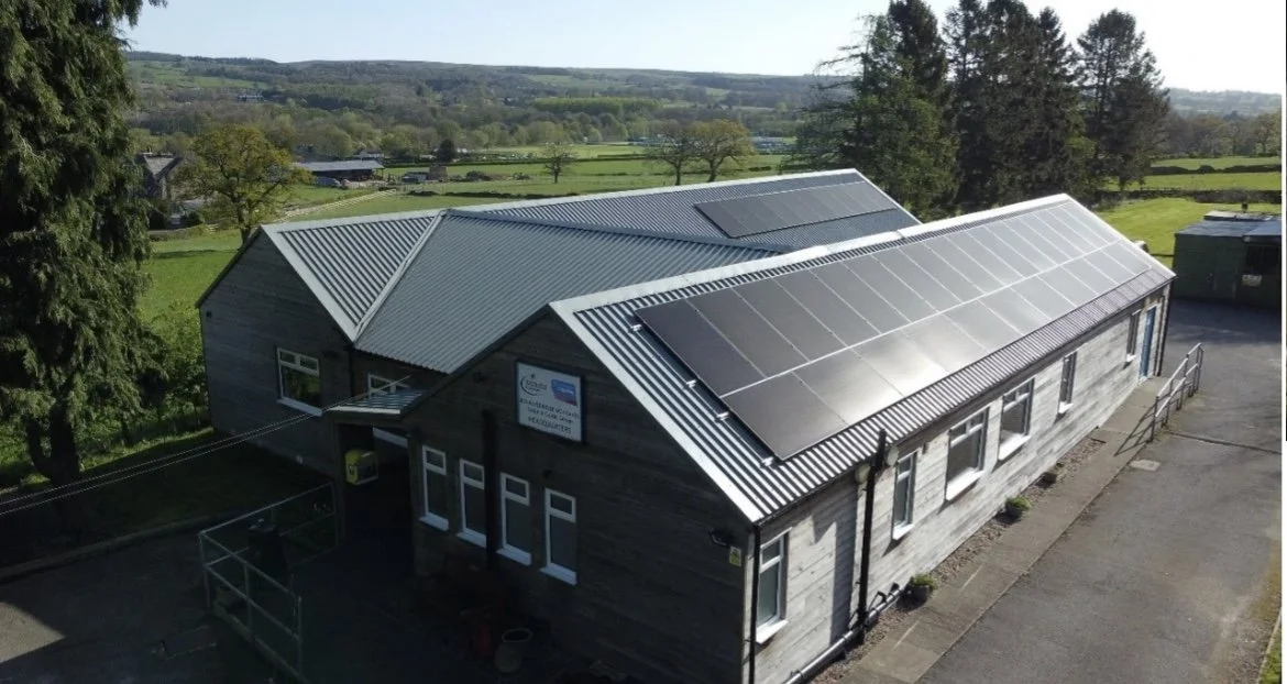 Ben Rhydding Scout and Guide Group with on roof solar installation