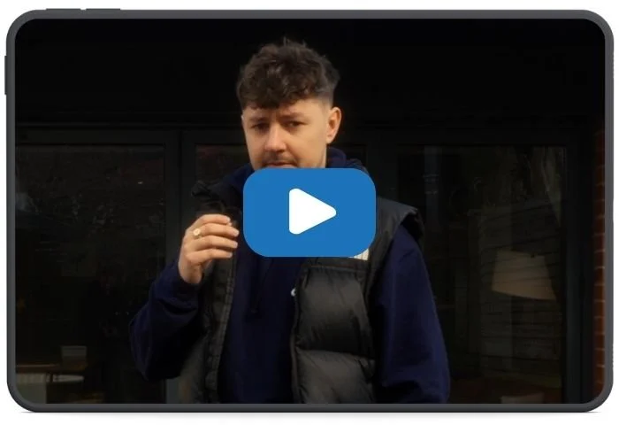 Thumbnail for Myth Buster video explaining whether solar panels damage your roof, showing a P4 Solar installer speaking outside a home with solar panels.