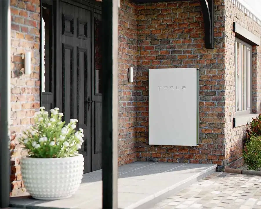 Tesla Powerwall battery installed at a UK home demonstrating long-term residential energy storage