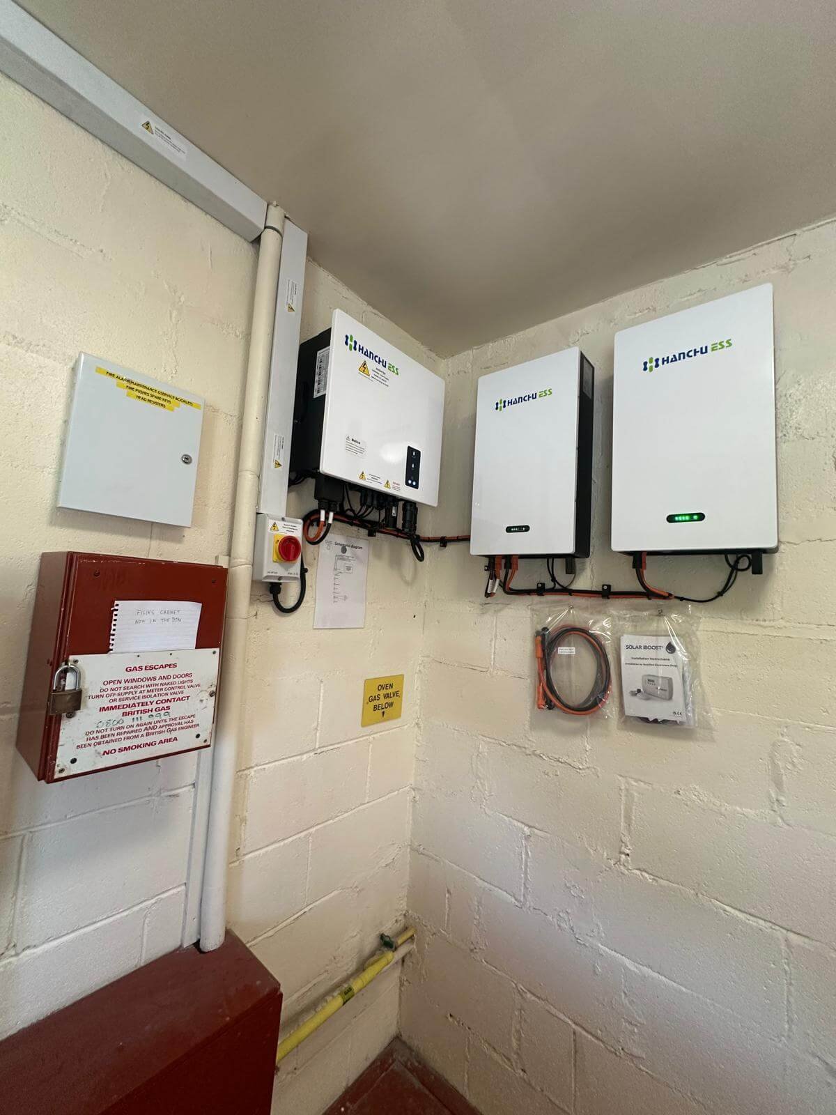 Solar battery at Curly Hill Scouts centre in Ilkley