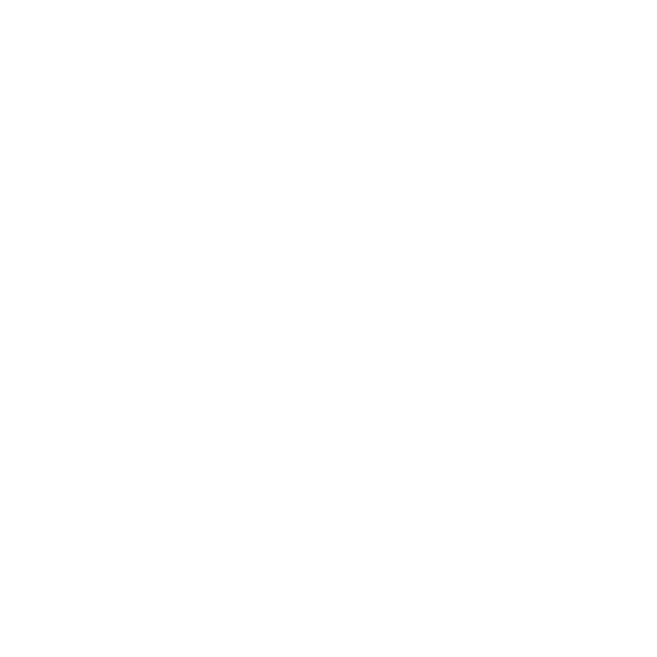 White leaf icon on a black background