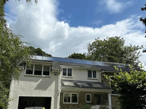In-roof residential solar panel install Yorkshire