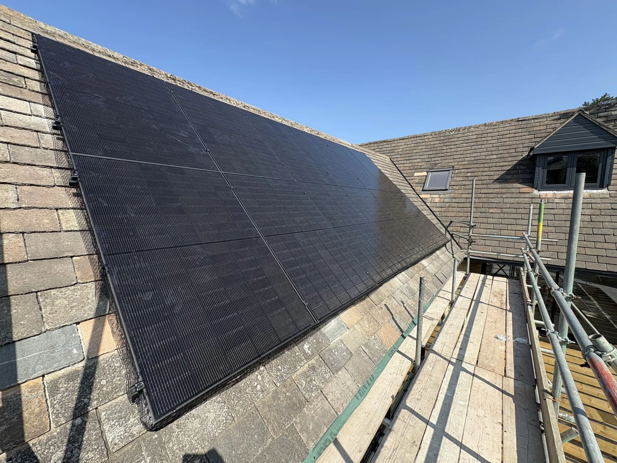 Domestic in-roof solar installation from P4 Solar in Bradford