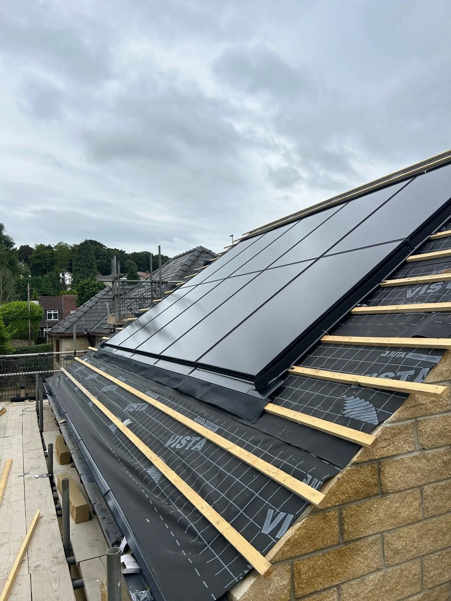 Solar panels on Yorkshire based housing development