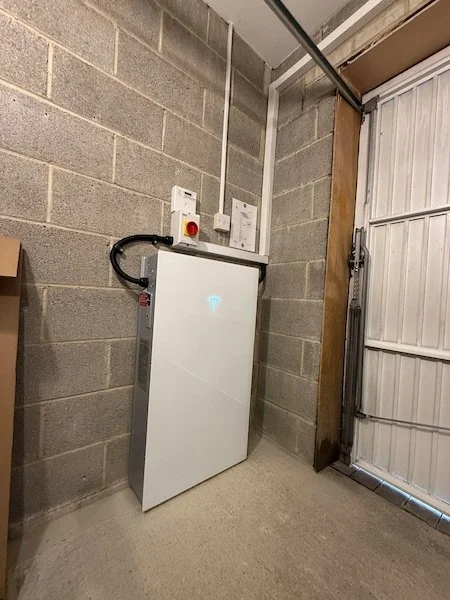 Tesla Powerwall 3 battery installation in a home in Yorkshire