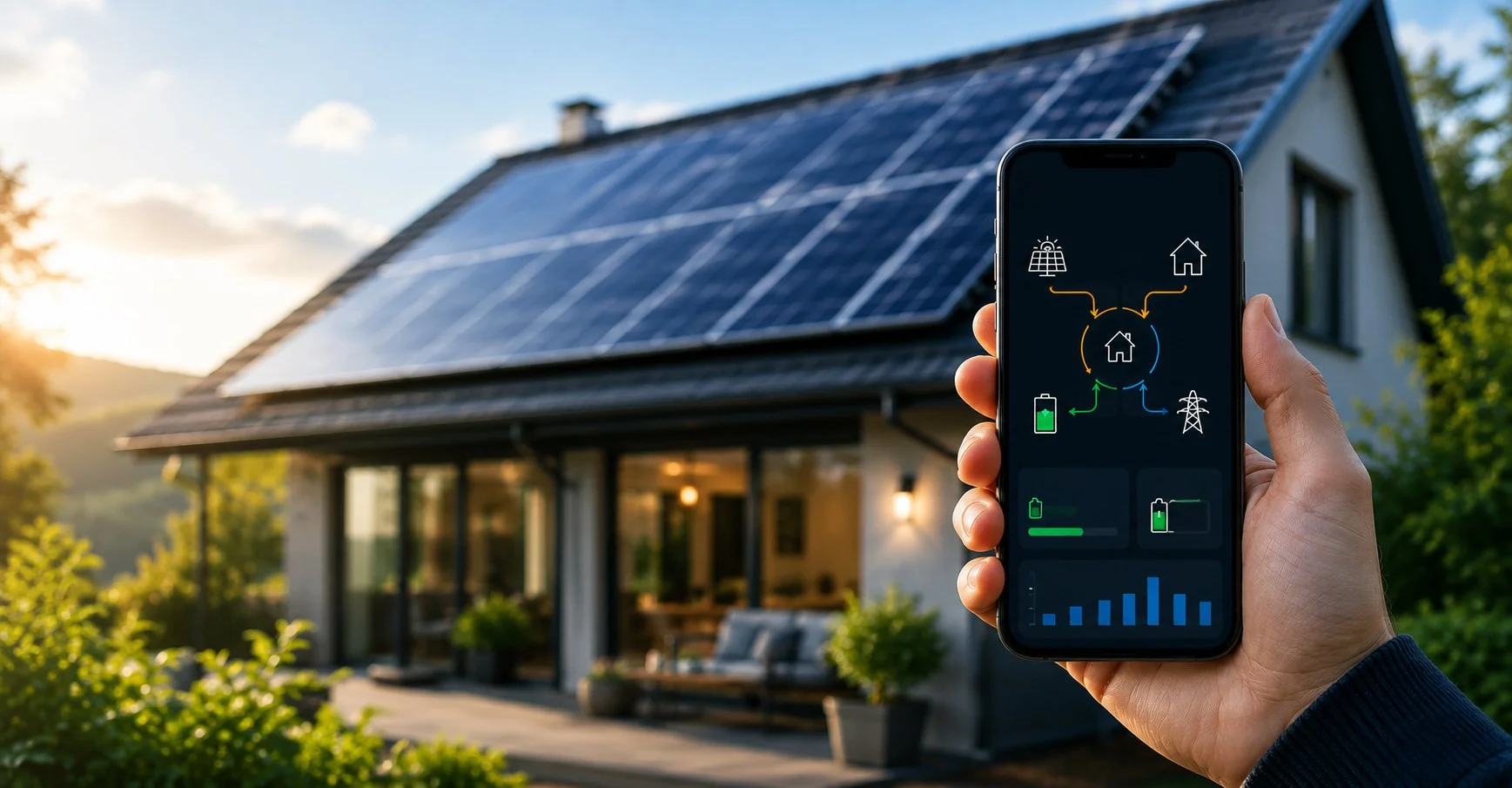 P4 solar battery monitoring app