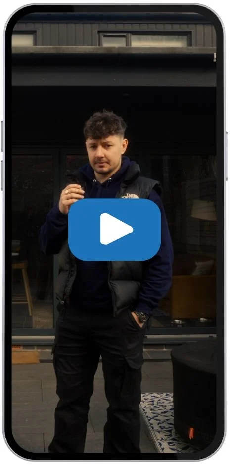 Thumbnail for Myth Buster video explaining whether solar panels damage your roof, showing a P4 Solar installer speaking outside a home with solar panels.