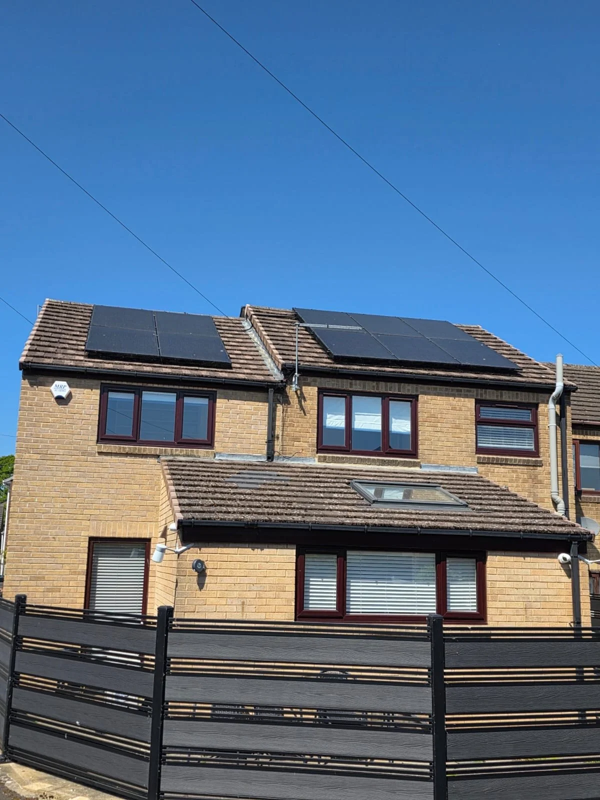 Residential property with rooftop solar panels installed by P4 Solar in Yorkshire