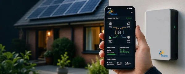 P4 solar app monitoring dashboard