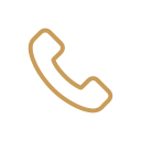 Outline of a telephone handset icon