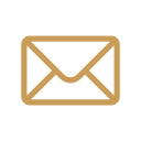 Icon of a closed envelope in gold color.