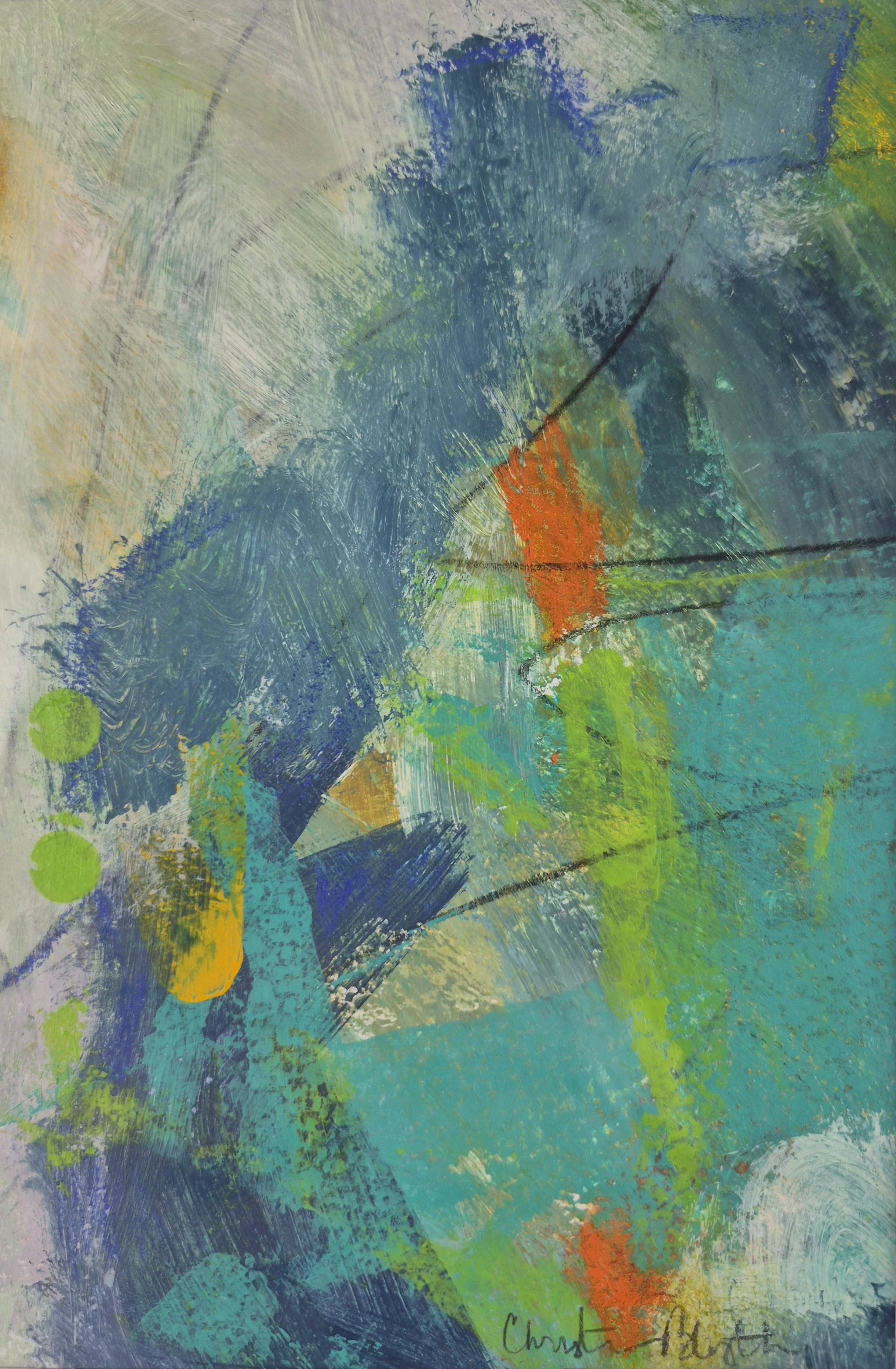 Light and Shadows
7" x 5" x 1.5"    
acrylic, matted and framed
 $195 USD
