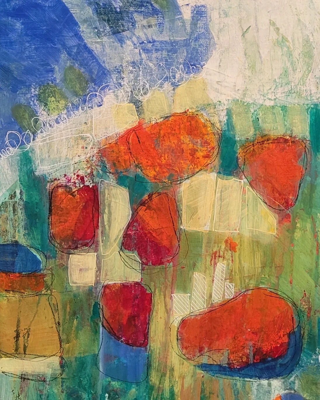 Beach Bungalows
16" x 12" x 1.5"
acrylic on canvas
$345 USD