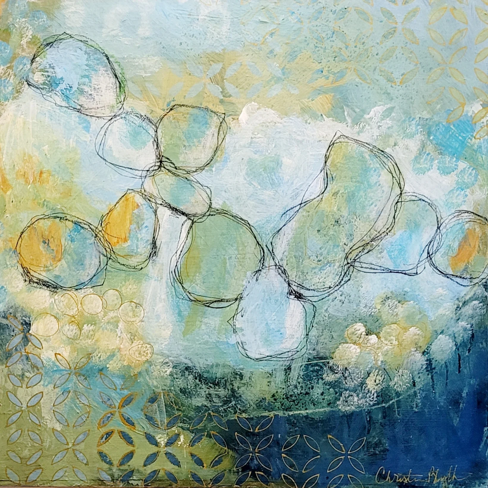 Garden Path
12" x 12" x 1.5" 
acrylic on panel
$300 USD