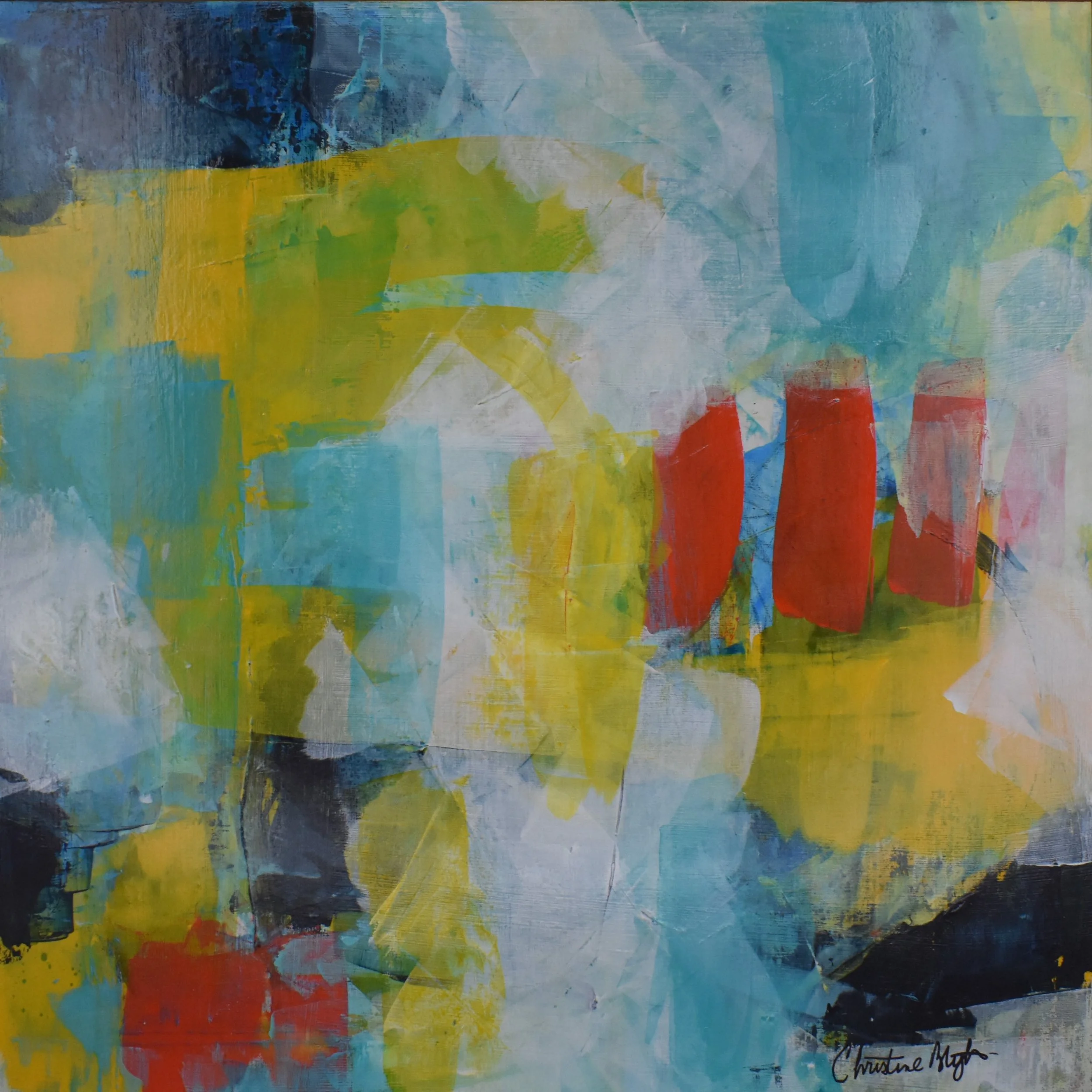 Borrowed Time
18" x 18" 
acrylic on panel
$400