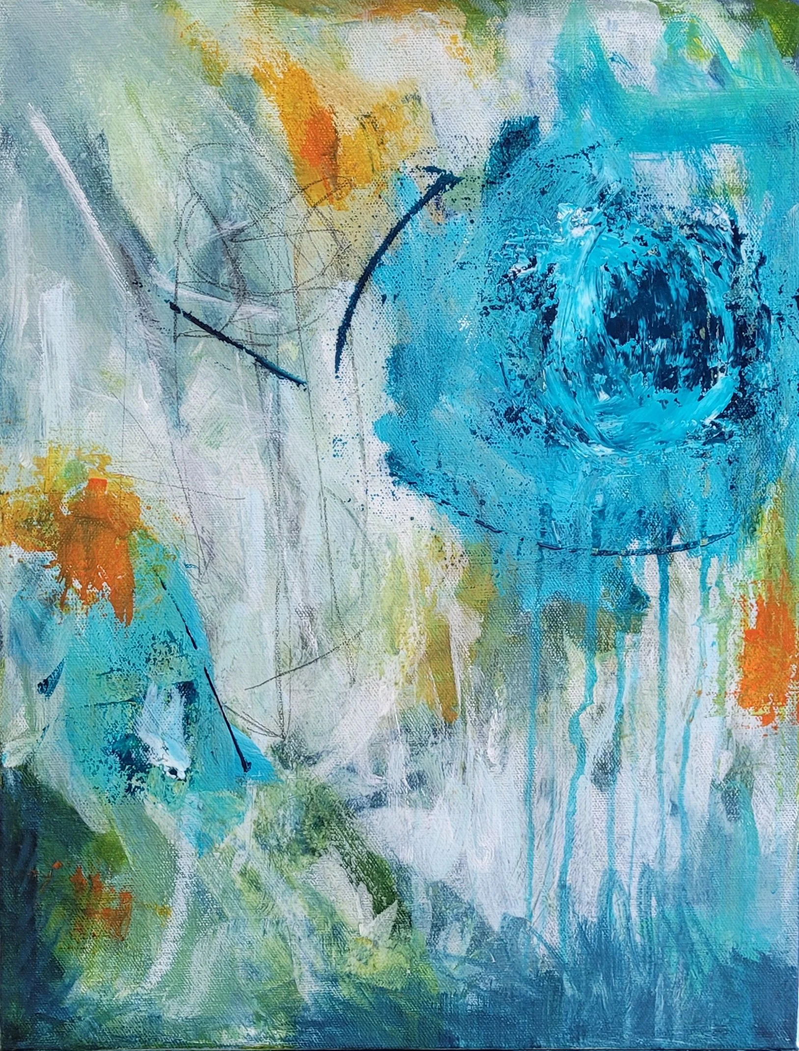 Silent Currents   
18" x 14" x 1.5" 
acrylic on canvas
$550 USD