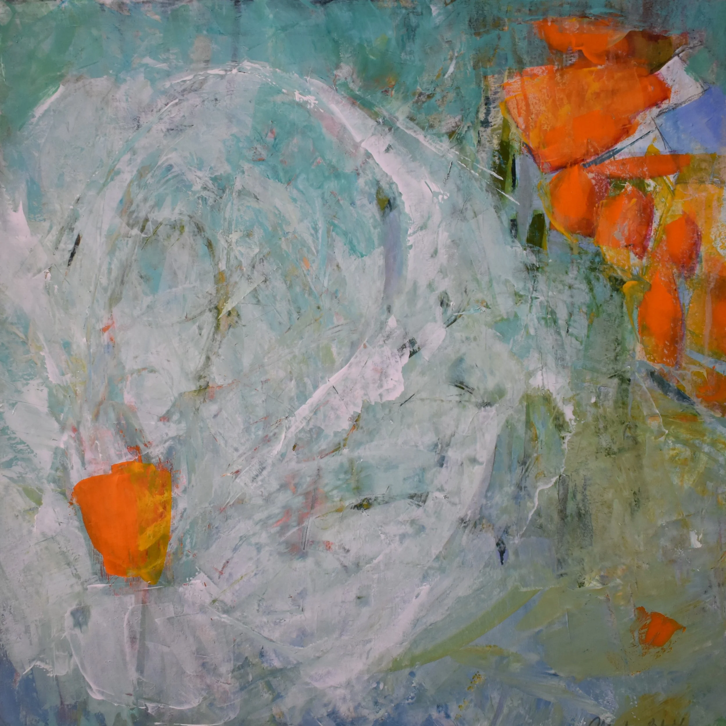 Gossamer
18" x 18" 
acrylic on panel
$400