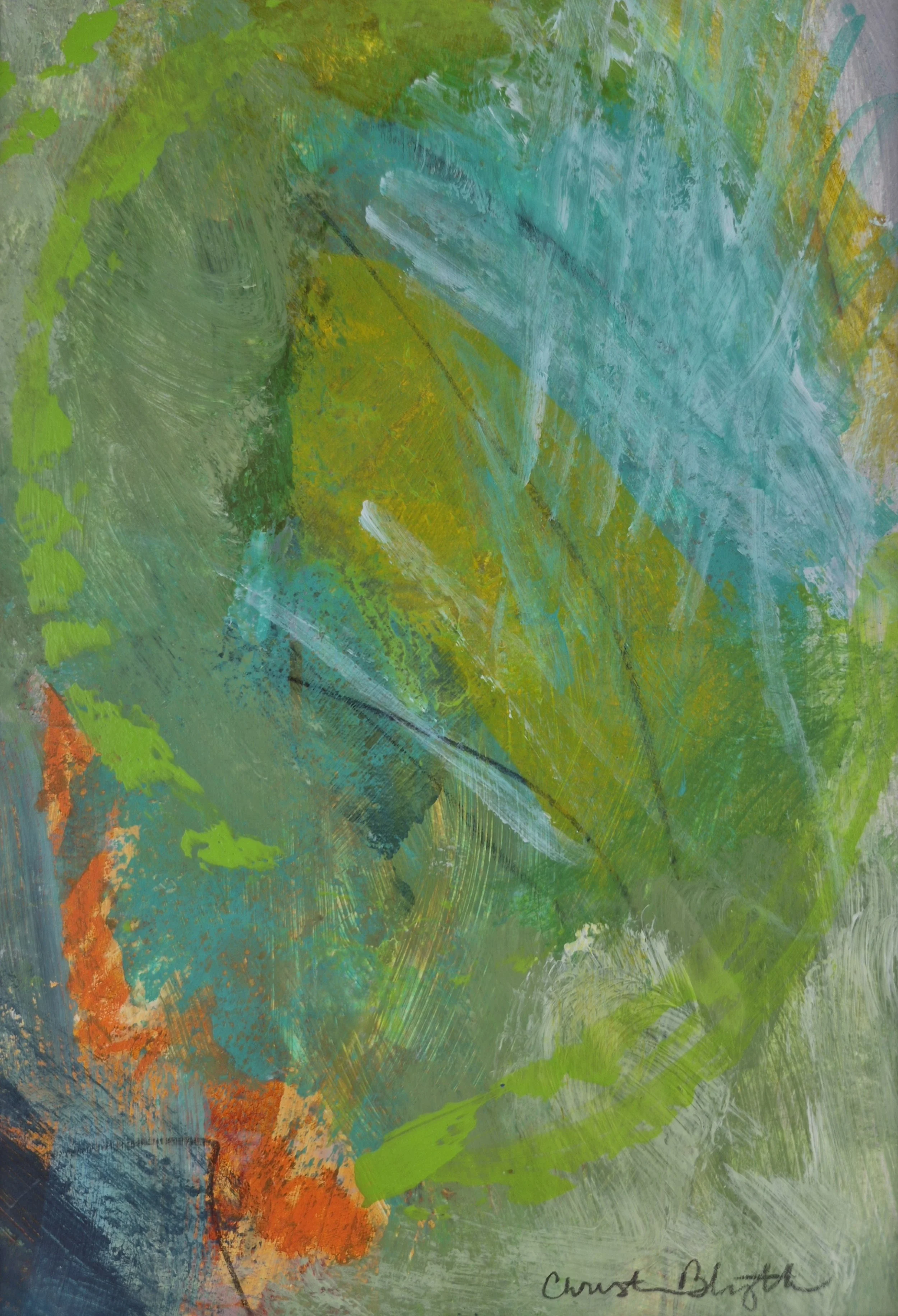 Morning Light 
 7" x 5" x 1.5"     
acrylic, matted and framed
 $195 USD