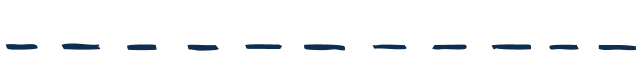 a navy blue dashed line