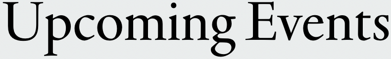 Dan Reed, PhD Upcoming Events