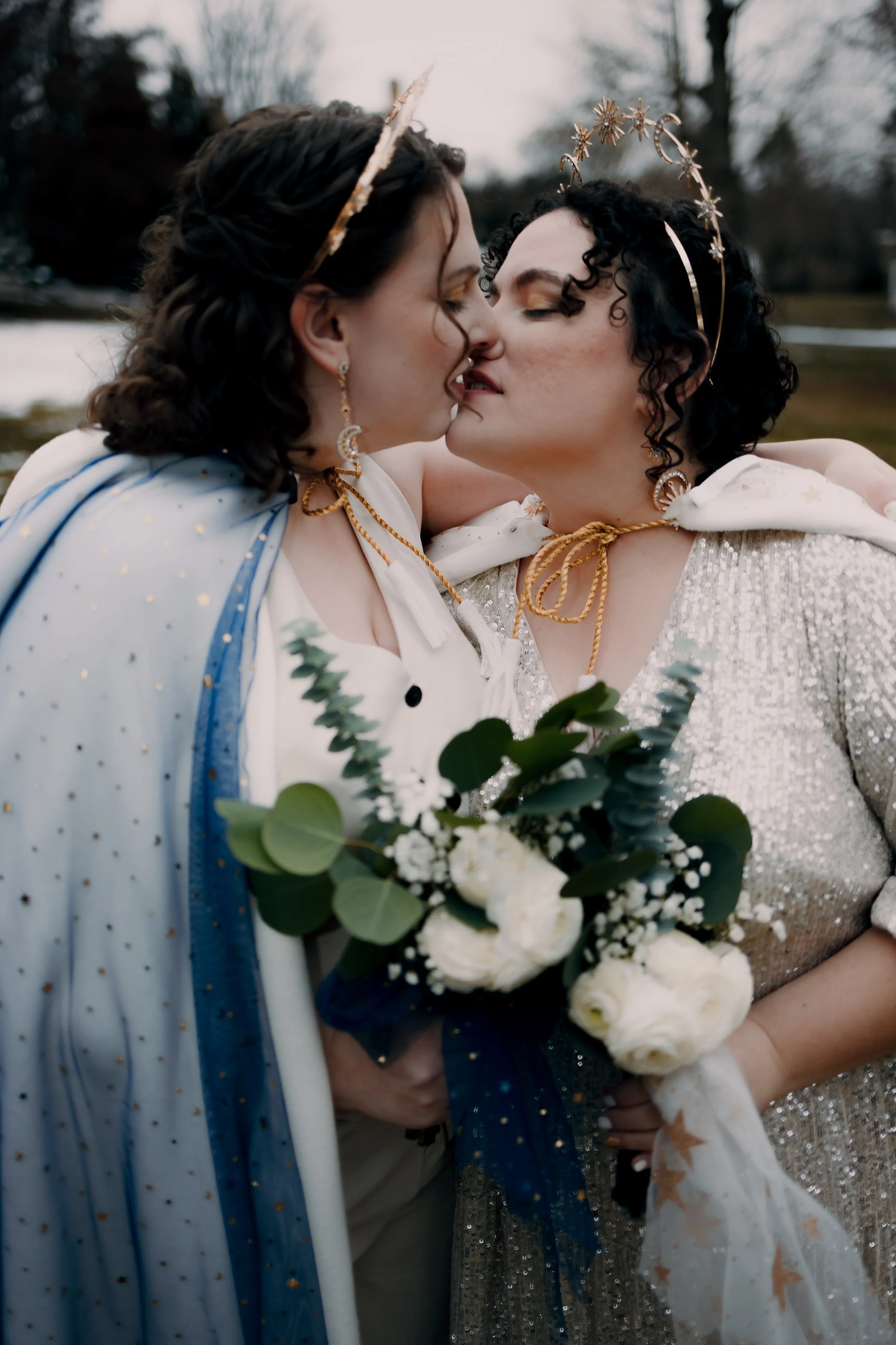 Sapphic Backyard Wedding