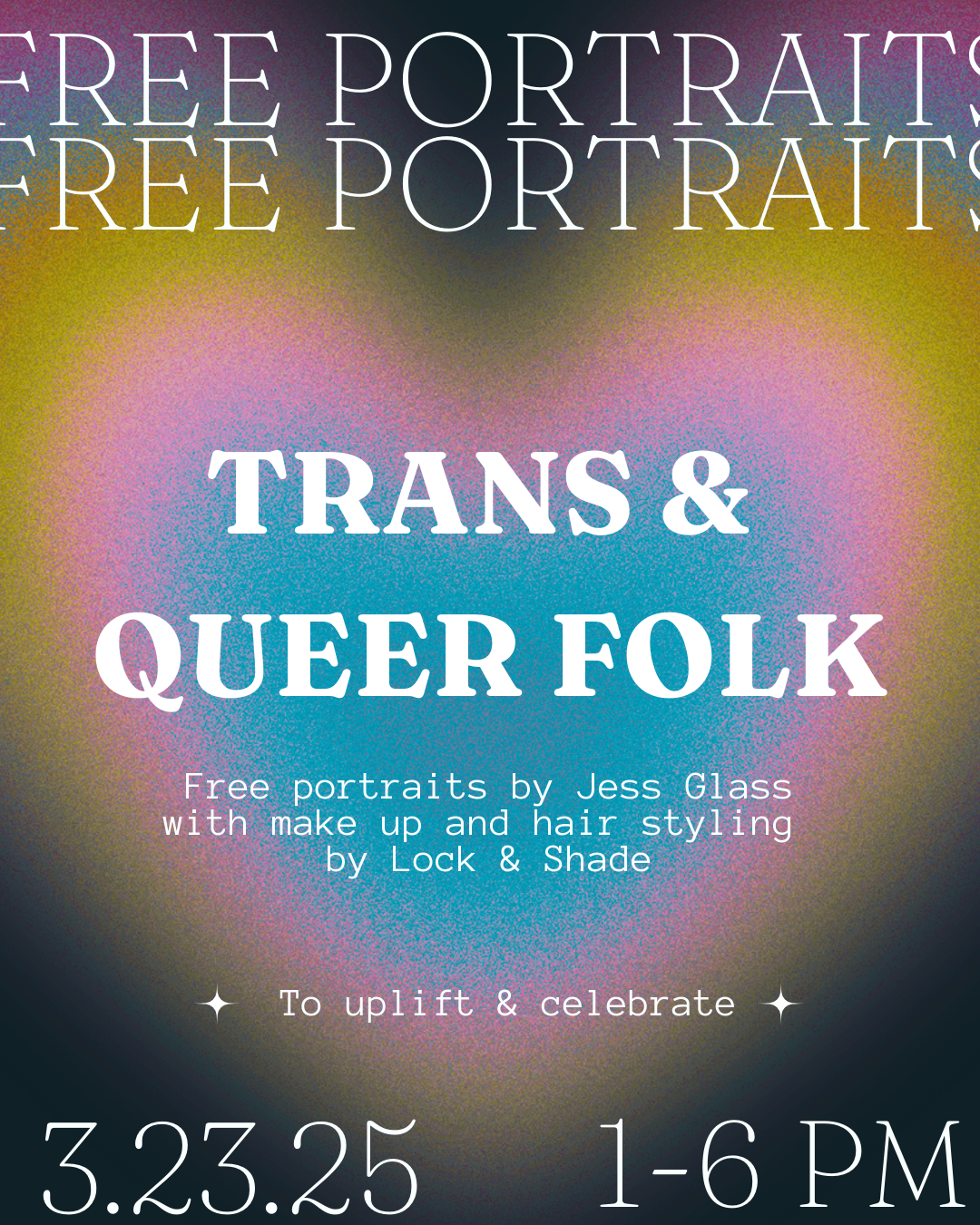 Free Portraits for Trans &amp; Queer Folk