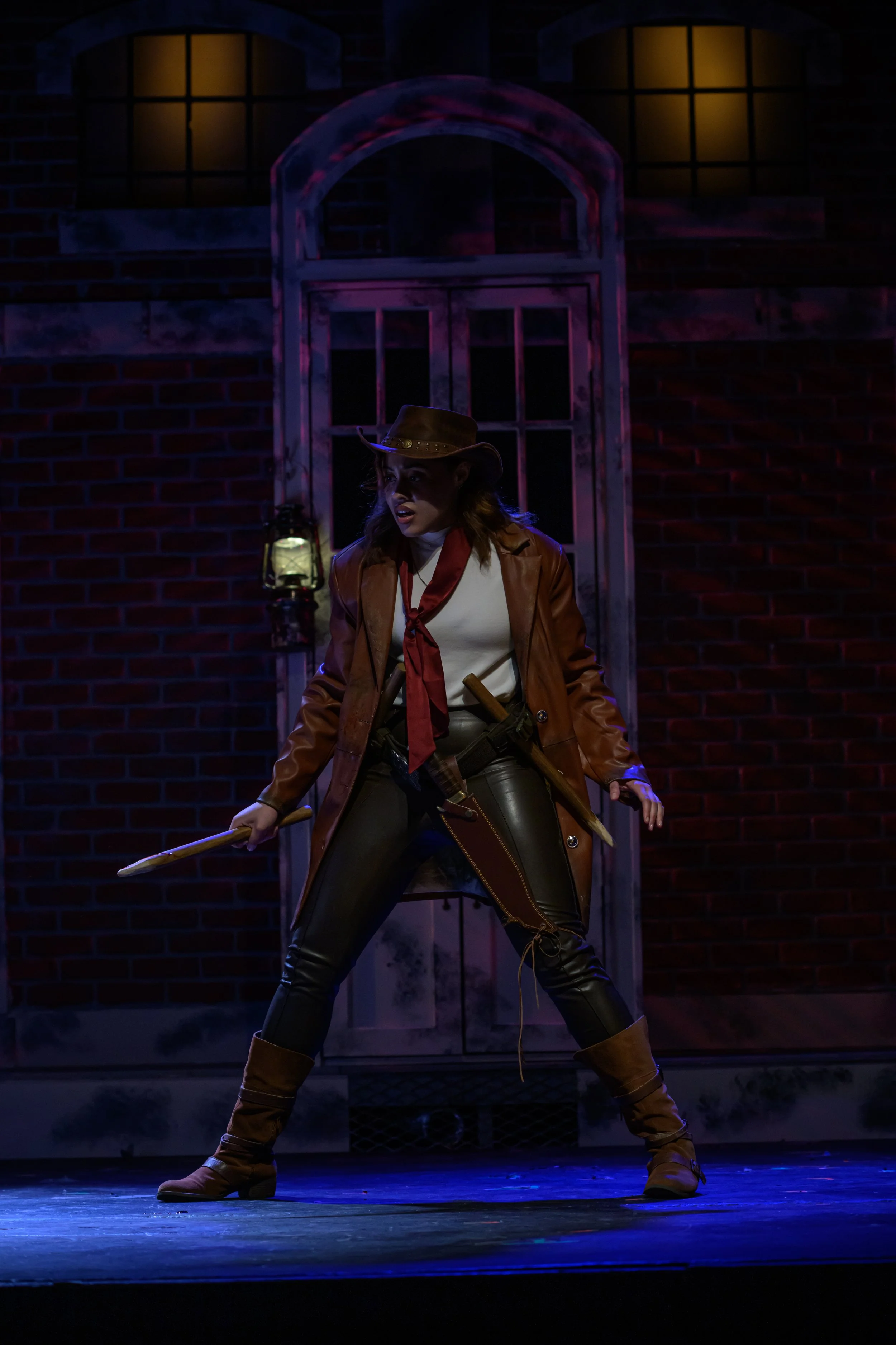 Tai Ortiz as Van Helsing in a production of Dracula 