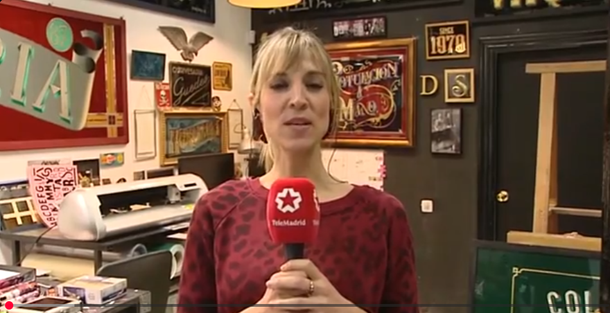 Telemadrid 30 10 2017: Rotulación a Mano