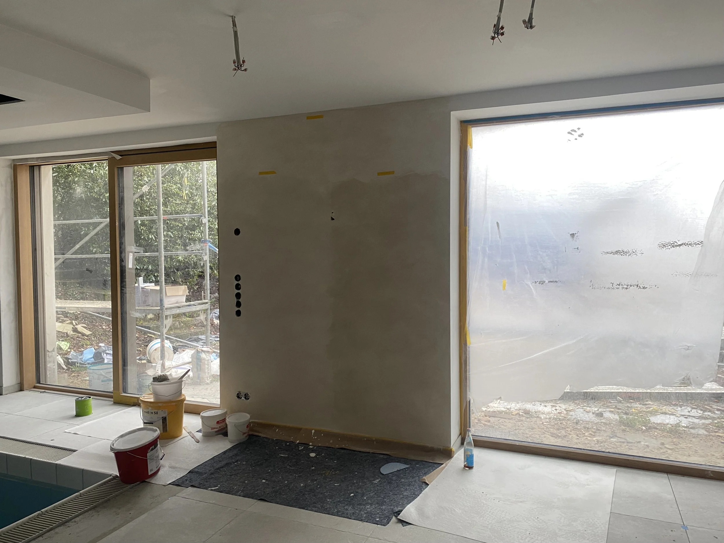 Farbproben für Wandfarbe