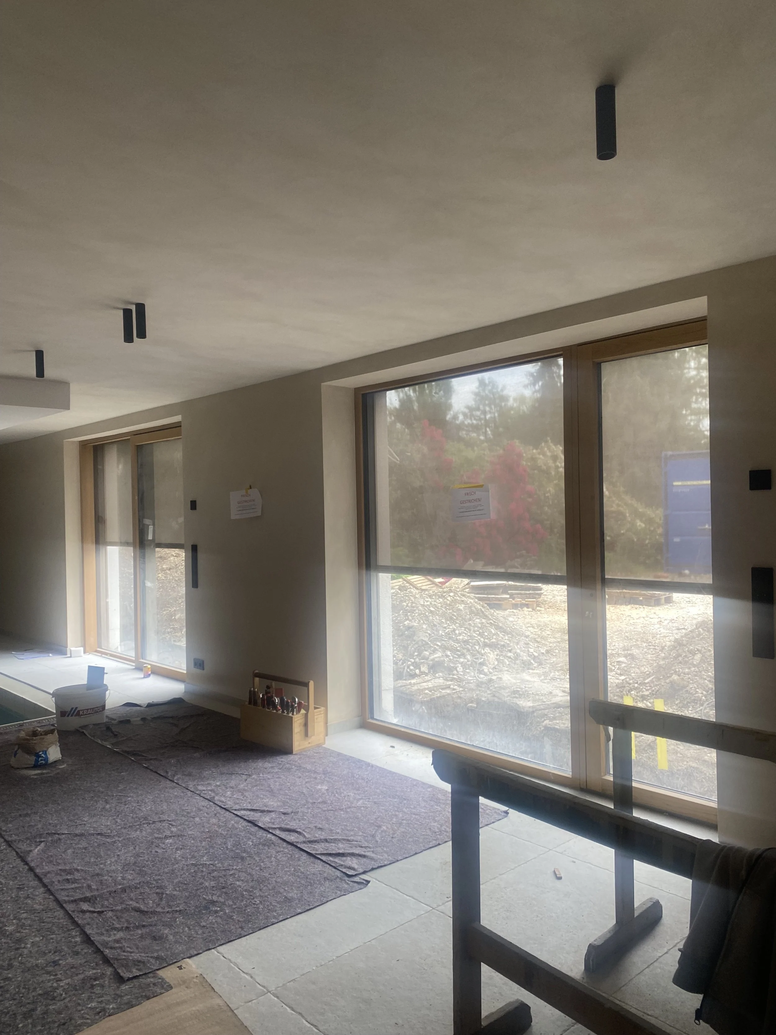 Testlauf der Roma Textilscreens