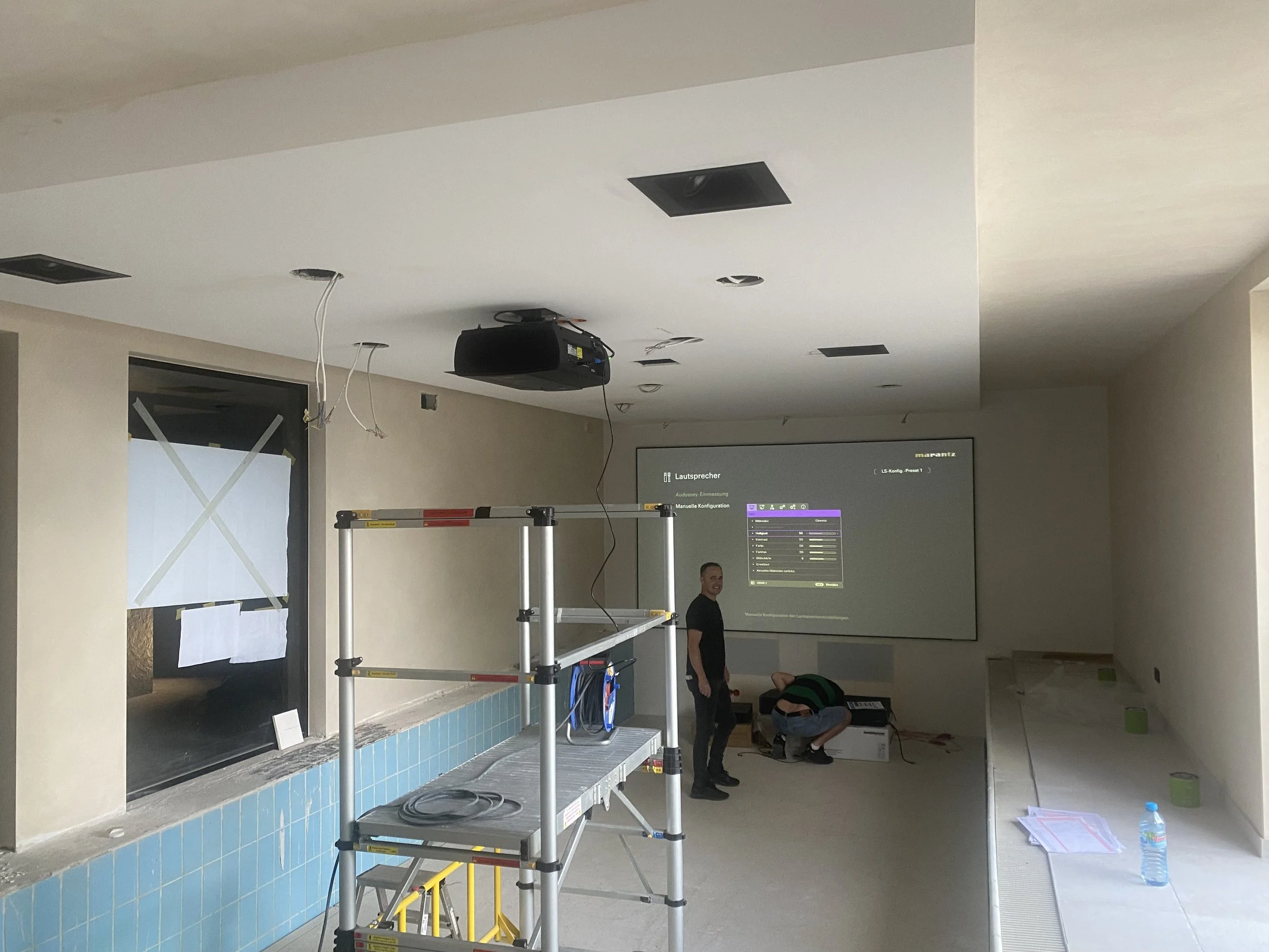 Installation der Home Kino Technik