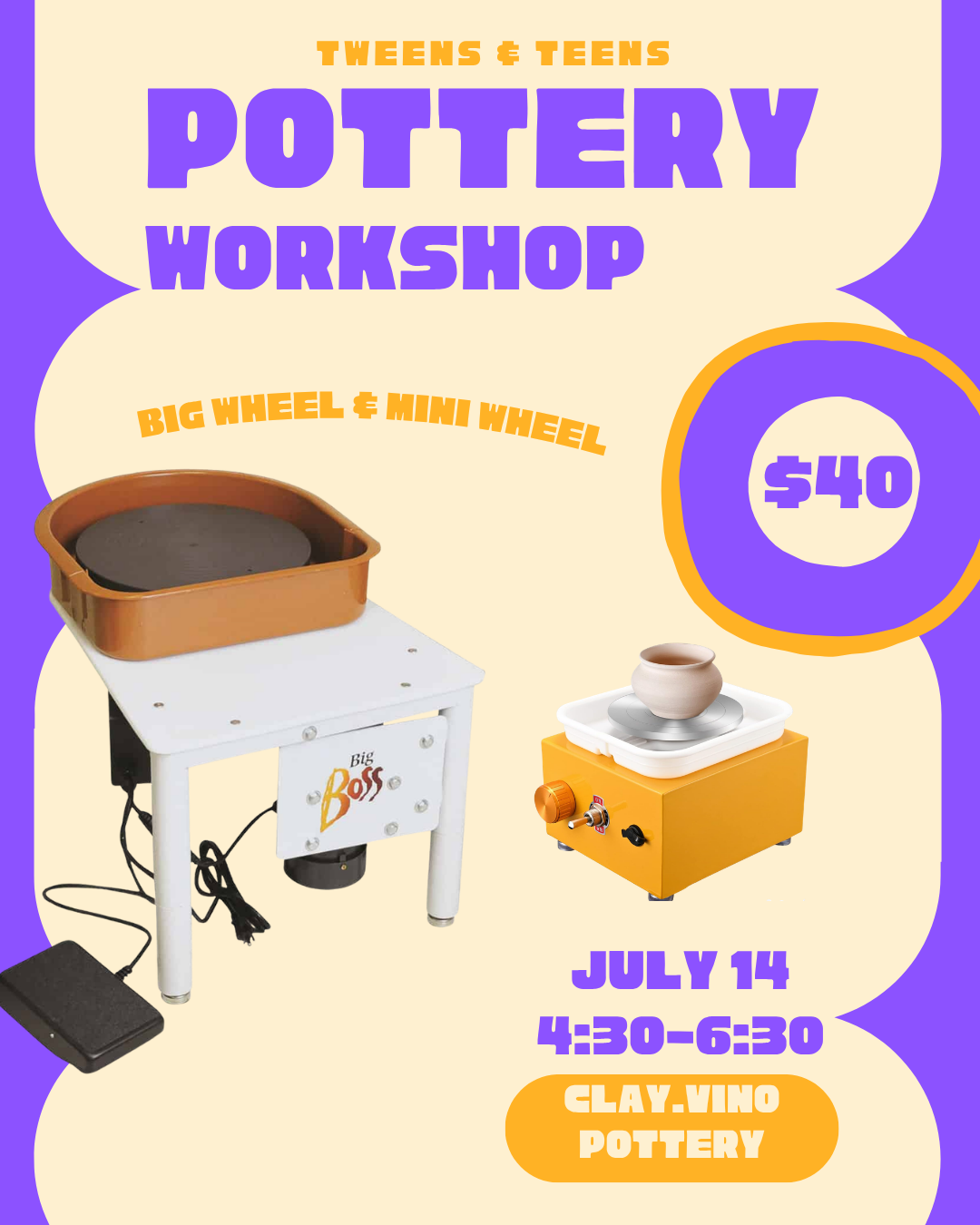 Kids Summer Pottery Workshops