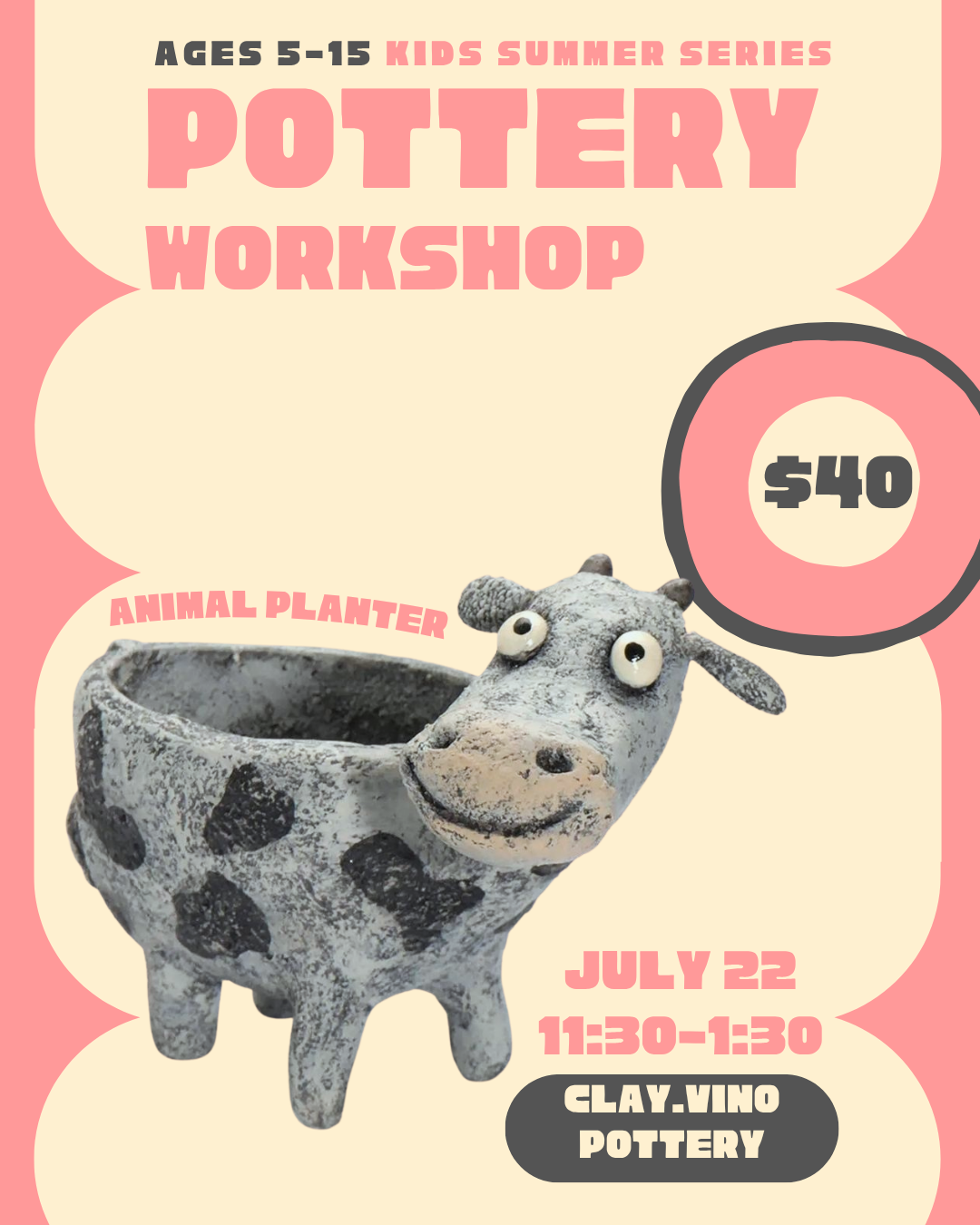 Kids Summer Pottery Workshops