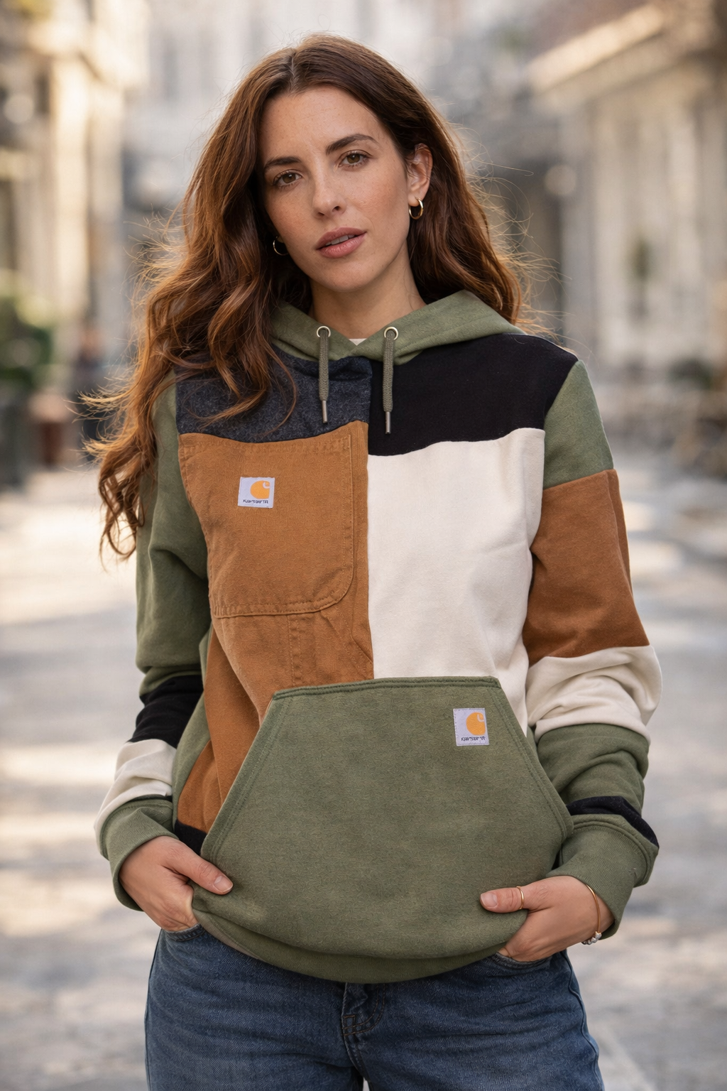 Up-Cycled Carhartt Patchwork Hoodie