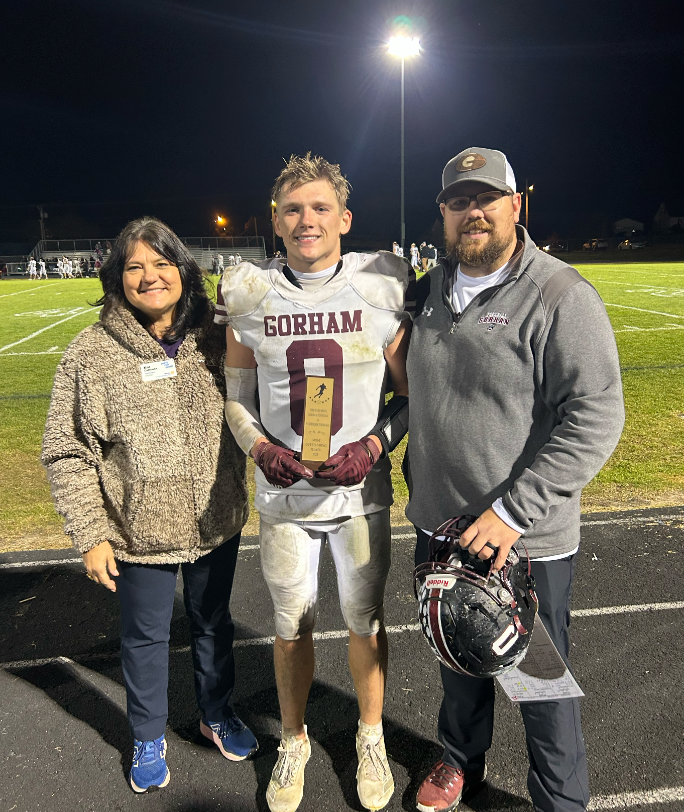 Atticus Whitten the 1st Annual River Bowl Gorham Most Outstanding Player
