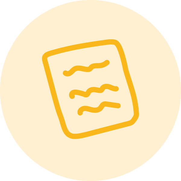 A large yellow circle on a black background.