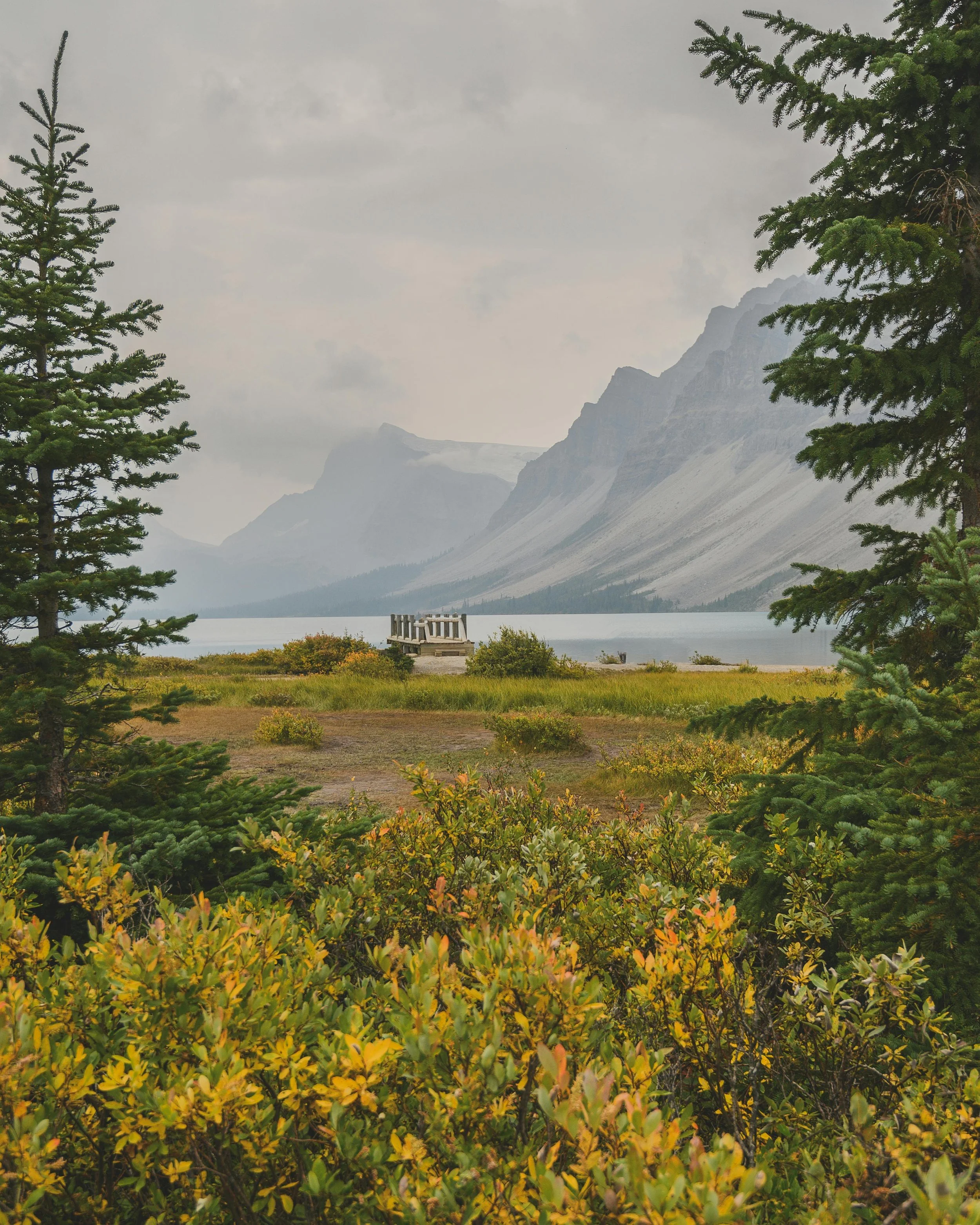 serene mountain scene