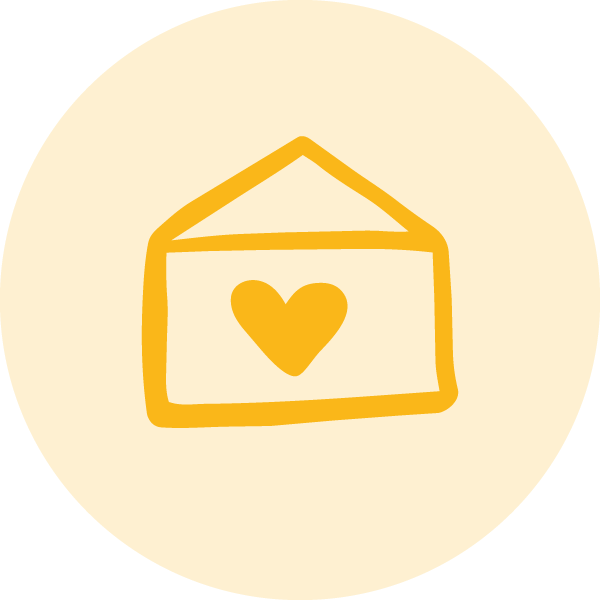 A yellow circular shape on a black background.