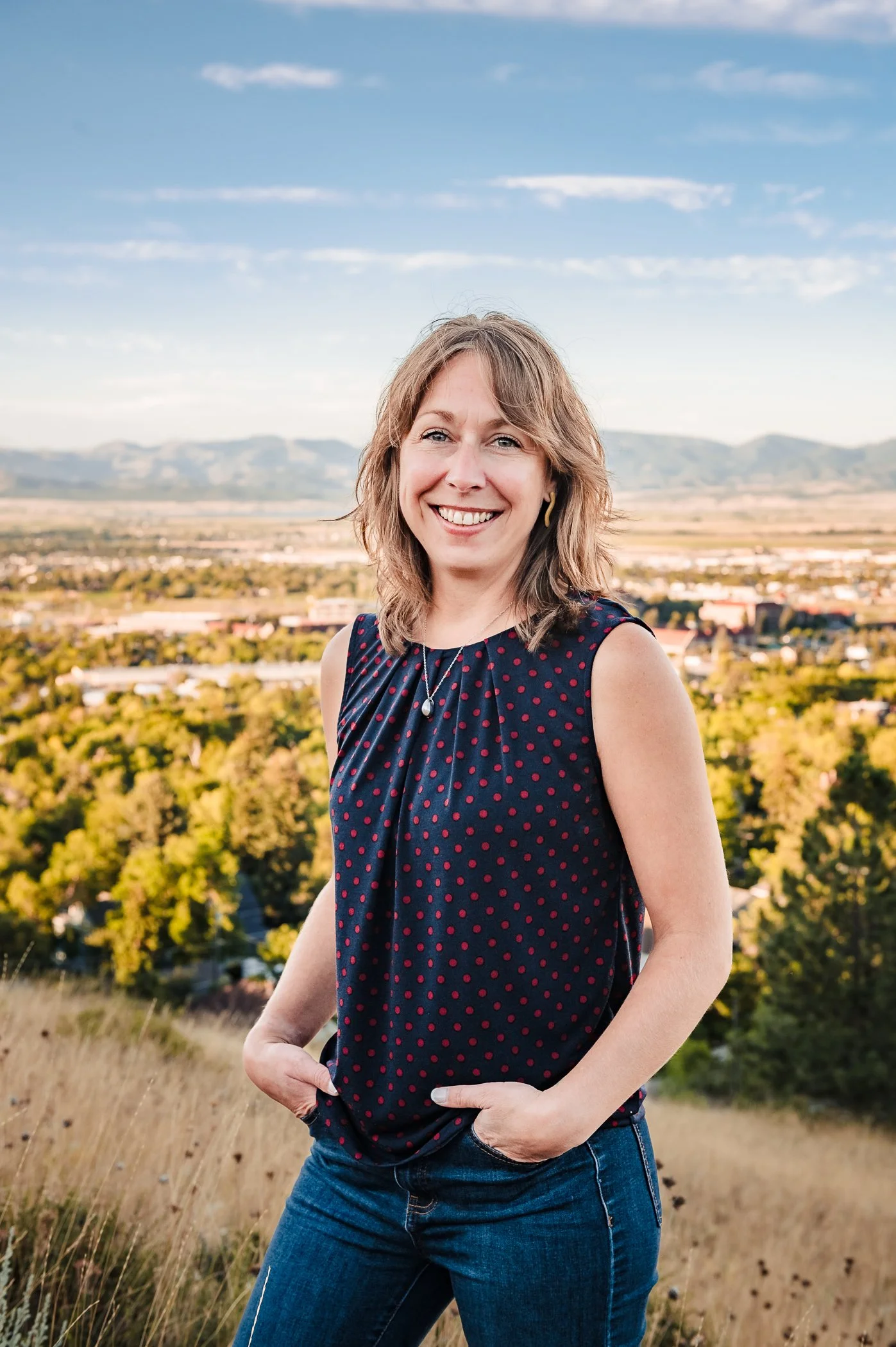 Krystle, LCSW and founder of Peaks & Prairies Therapy, Helena Montana