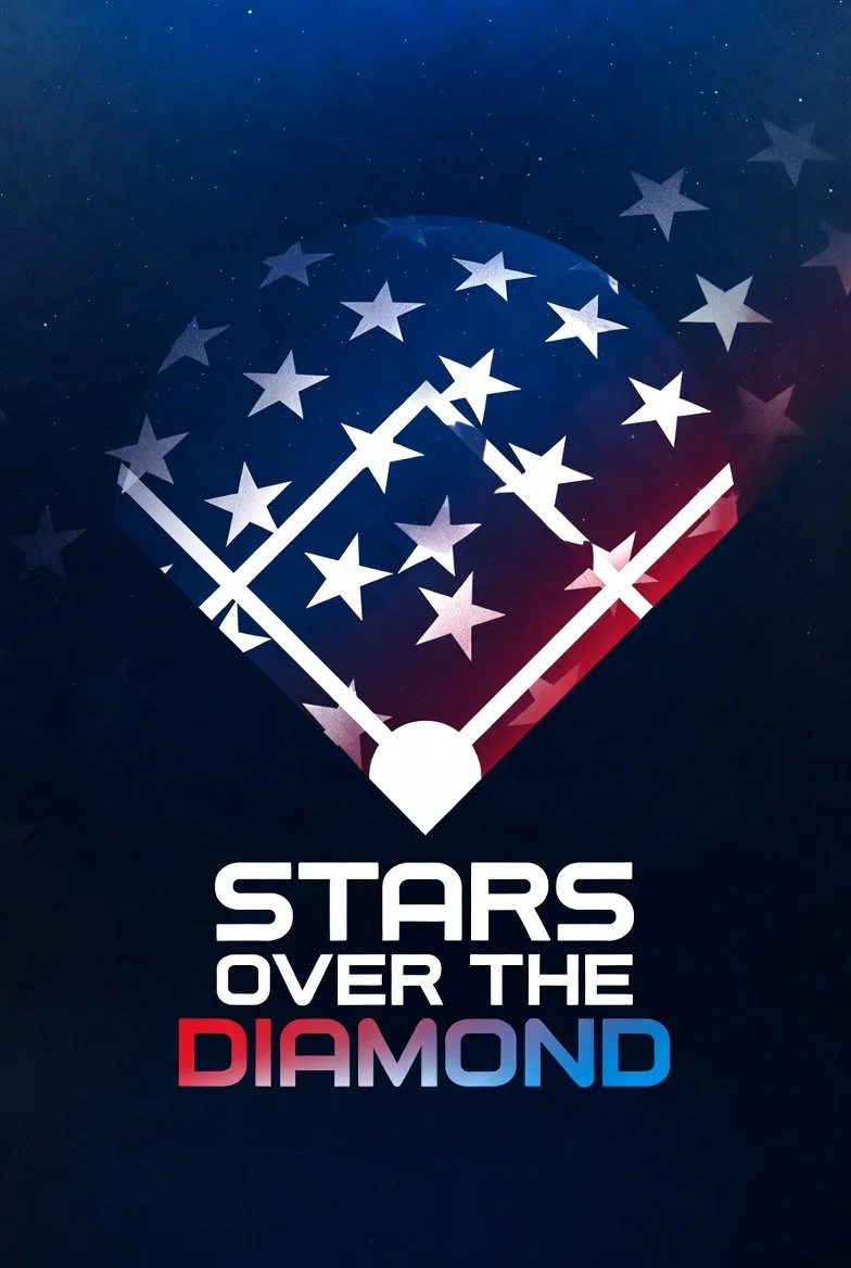 A stylized illustration of a diamond shape with a constellation of stars inside. The background is dark blue with scattered stars, and the text "Stars Over the Diamond" is written below, with "Diamond" in red, purple, and blue colors.