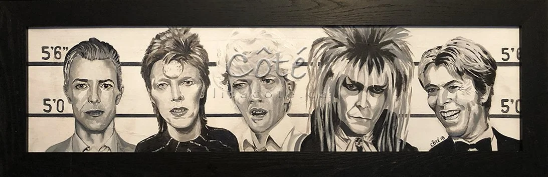 5 David Bowie Characters in Police Line Up