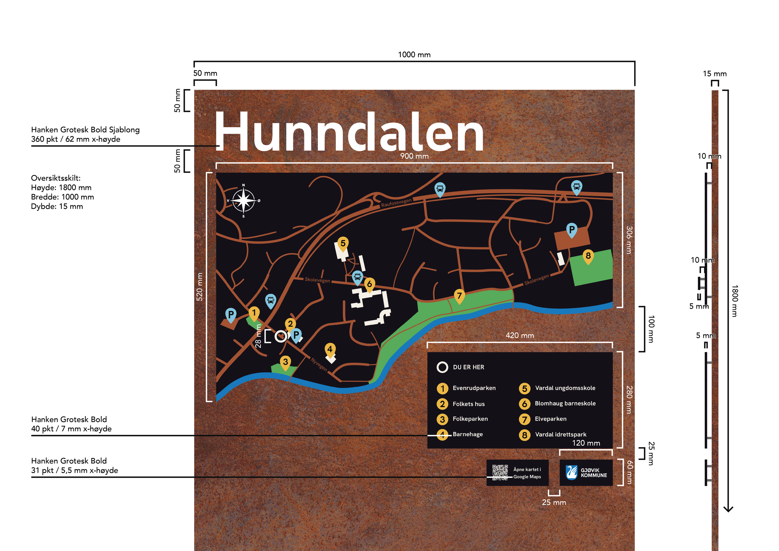 Veifinningssystem for Hunndalen