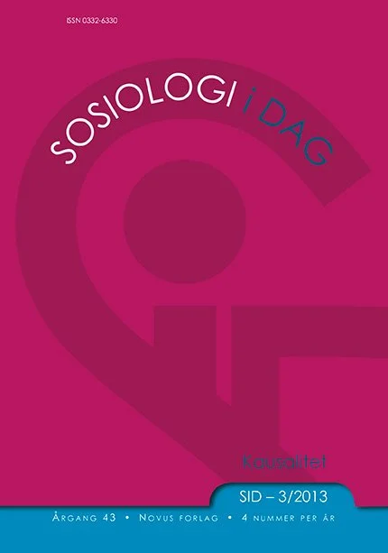 original sosiologi i dag omslag, kausalitet temautgave
