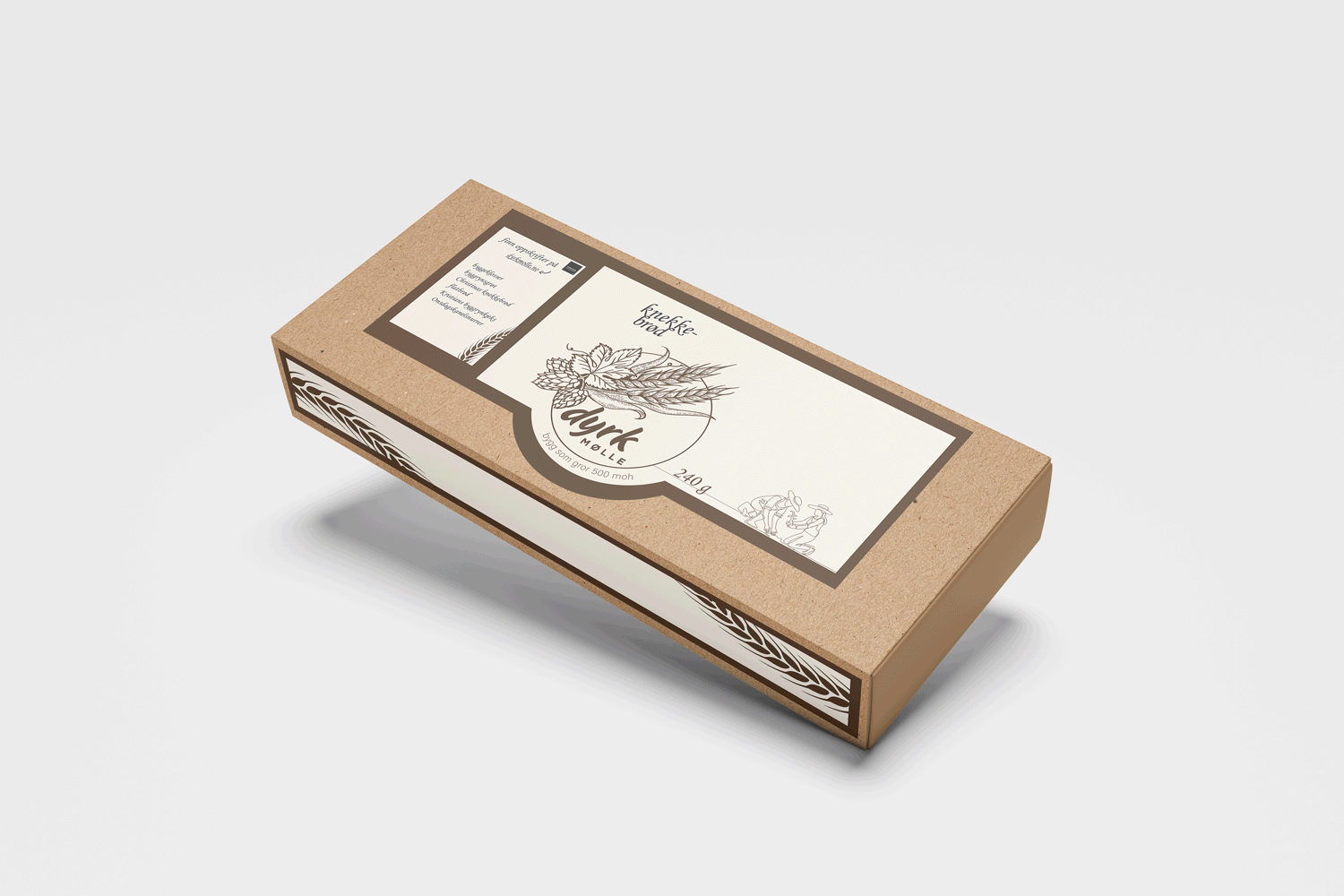Knekkebrød mockup