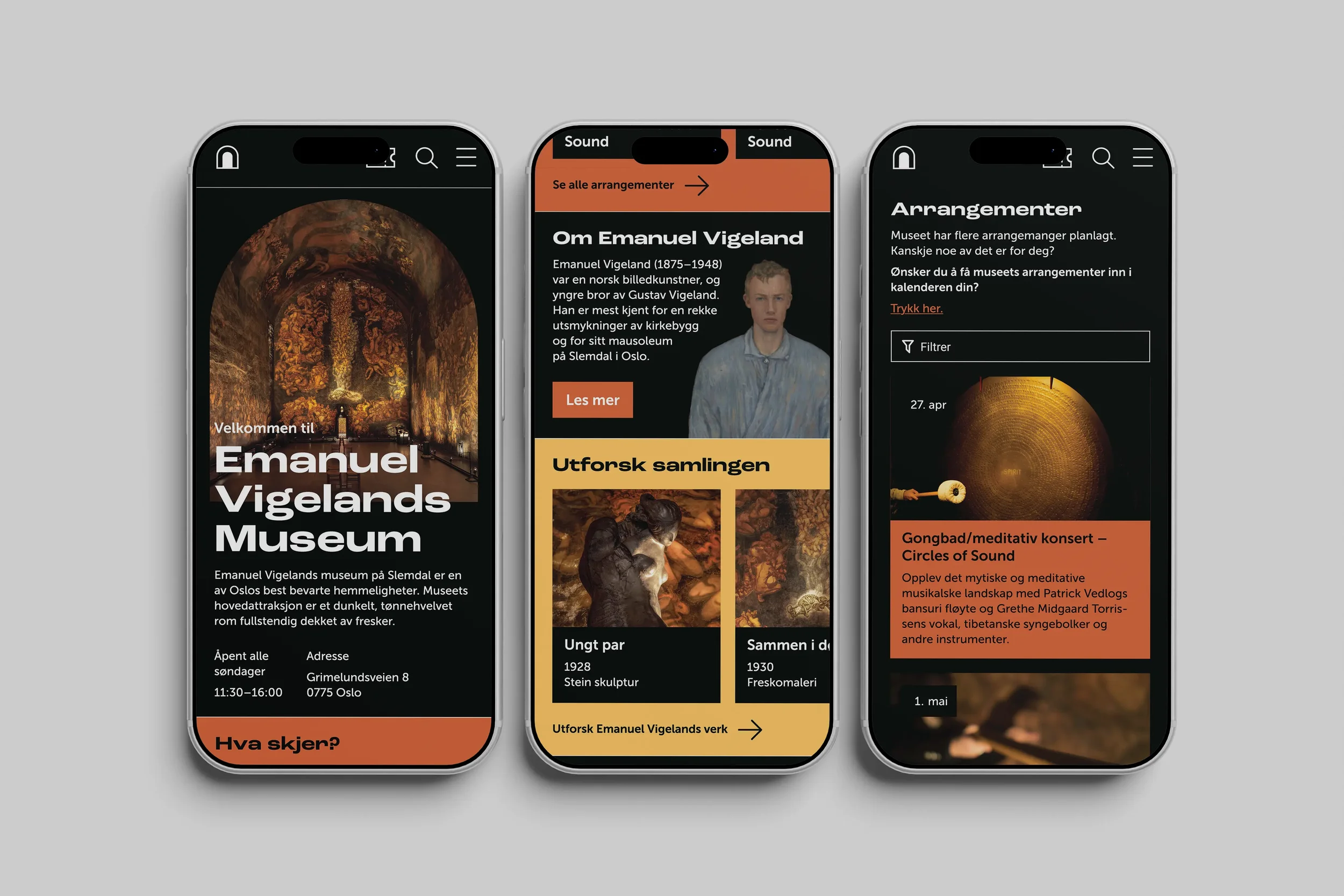 Link til nettside for Emanuel Vigeland Museum