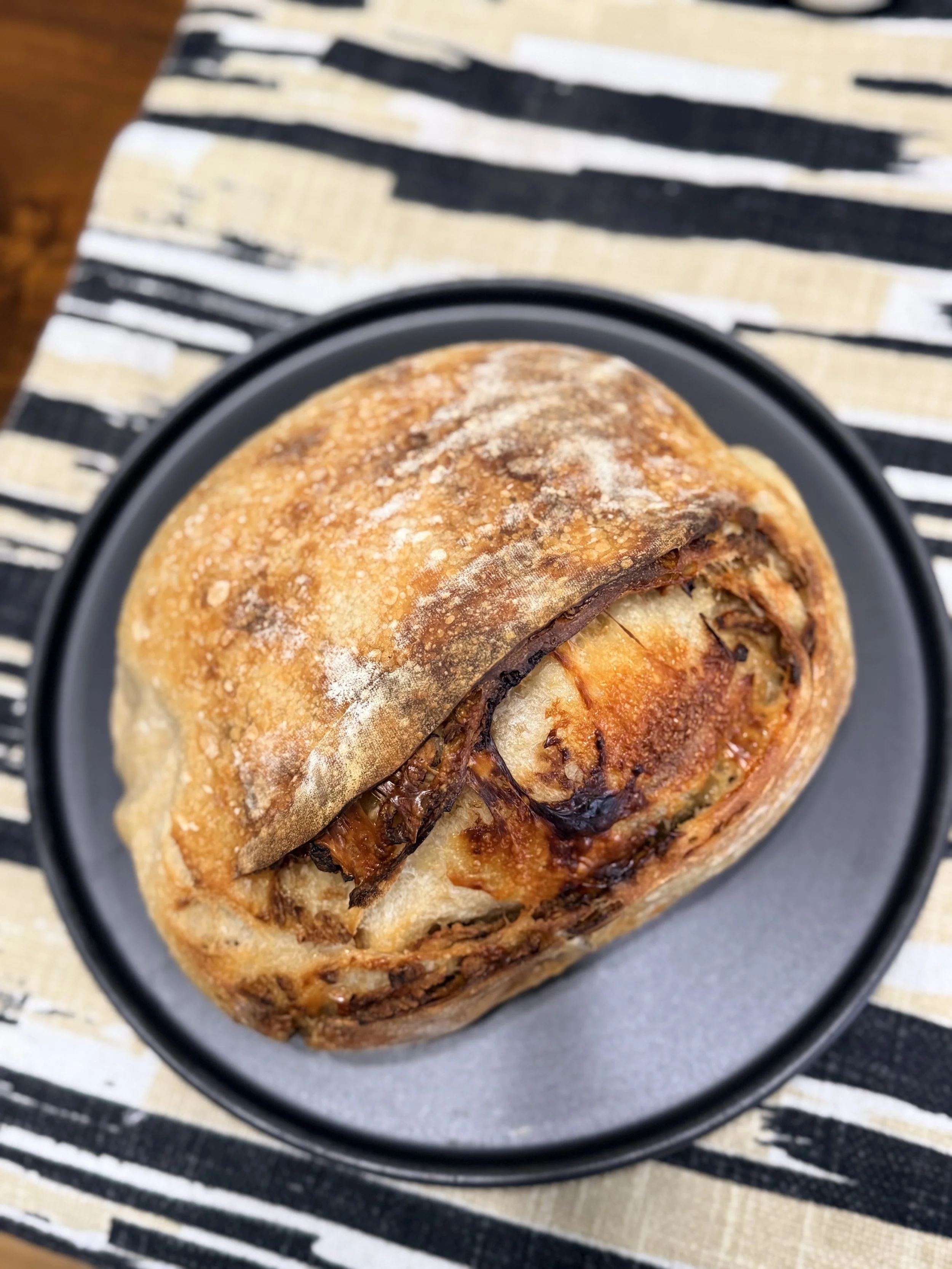 Crispy Onion, Balsamic, and Parmesan Sourdough