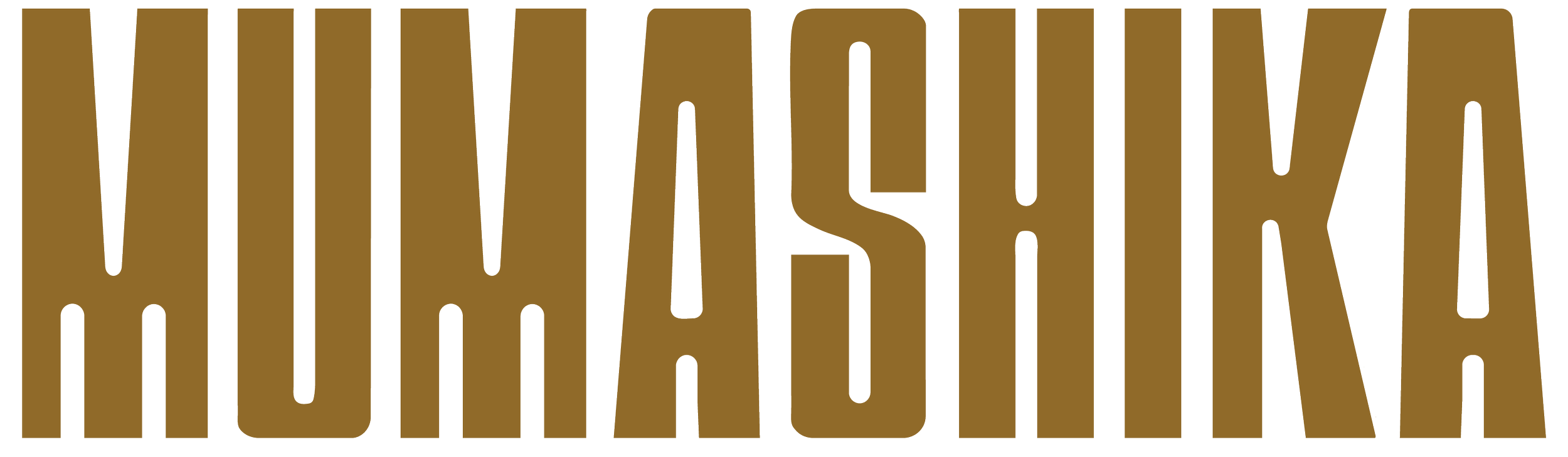 The logo reads 'Mumashika' in bold brown capital letters.